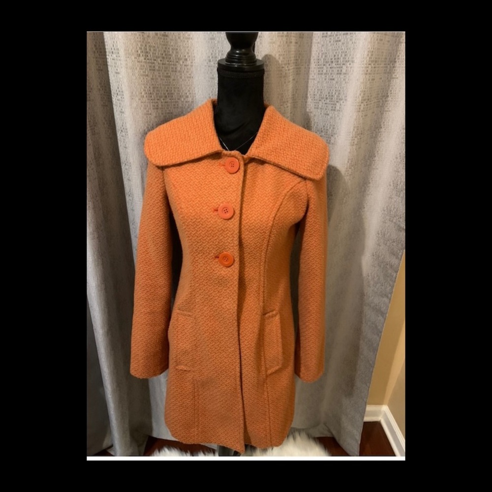 Tulle Orange Peacoat